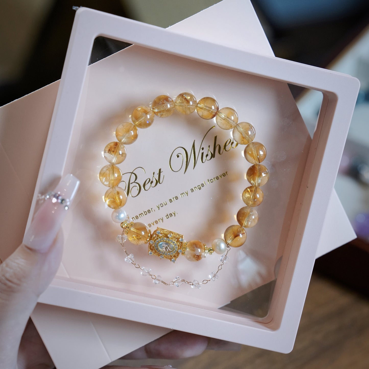 Bracelet｜"Wealth Attraction" Yellow Jasper & Pearl for Prosperity & Elegance
