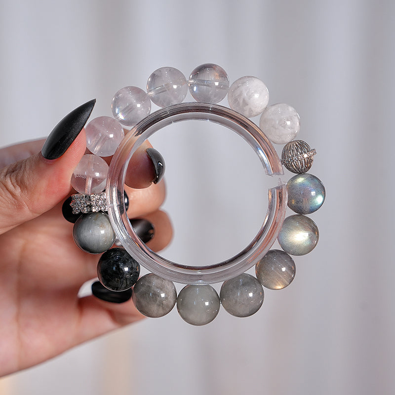 Bracelet｜"Island Blank Space" White Phantom & Hawk's Eye for Purification & Insight
