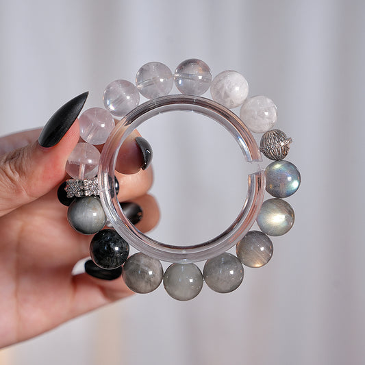Bracelet｜"Island Blank Space" White Phantom & Hawk's Eye for Purification & Insight