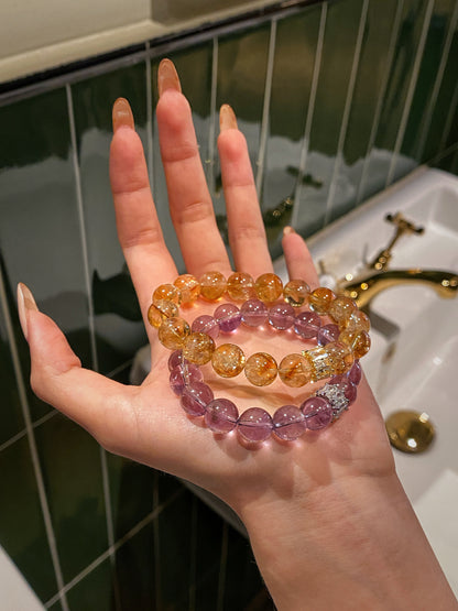 Bracelet｜"Purple Scholar" Brazilian Amethyst for Academic Success & Protection
