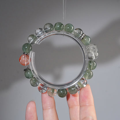 Bracelet｜"Wealth Blossom Pixiu" Green Rutilated Quartz for Prosperity & Success