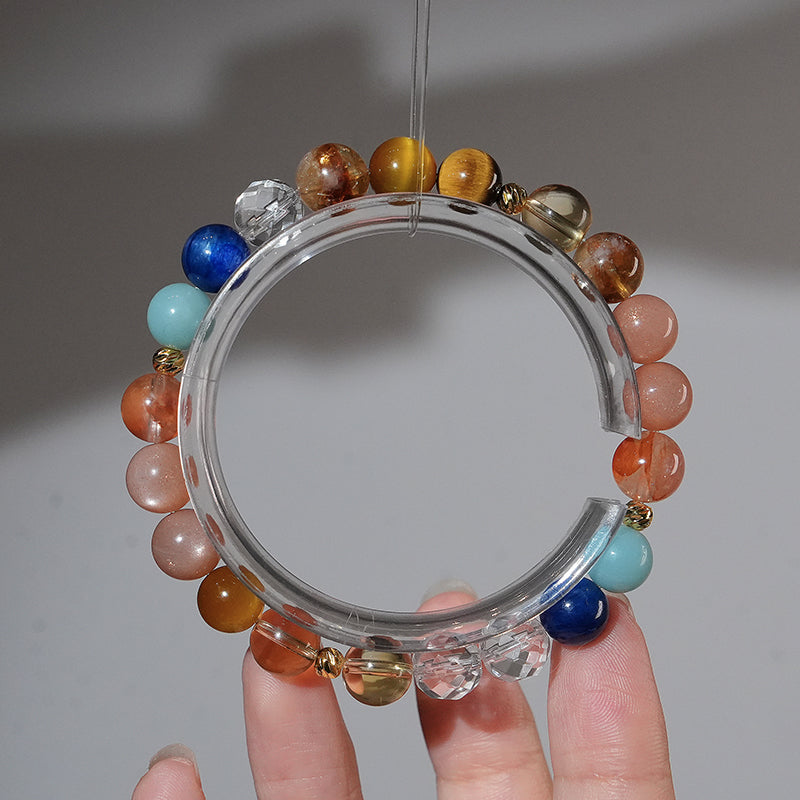 Bracelet｜"Roman Holiday" Sunstone & Tiger's Eye for Vitality & Confidence