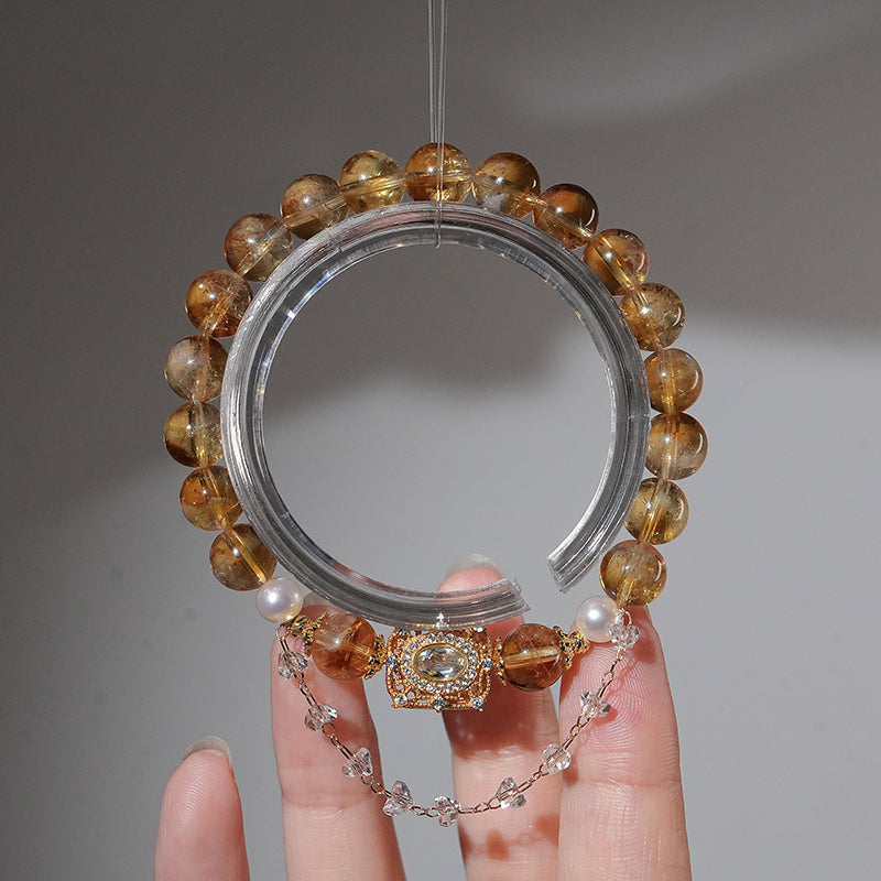 Bracelet｜"Wealth Attraction" Yellow Jasper & Pearl for Prosperity & Elegance