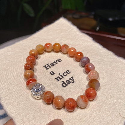 Bracelet｜"Sunset Mountain Sea" Coral Jade for Wealth & Emotional Balance