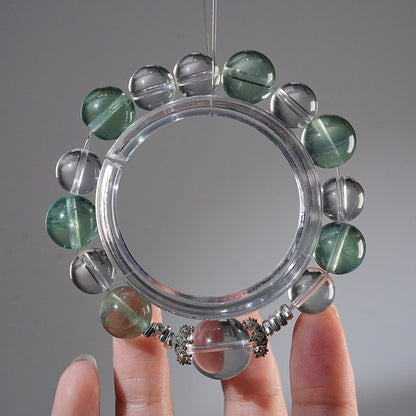 Bracelet｜"Spring Harmony Guardian" Fluorite & Clear Quartz for Energy Protection