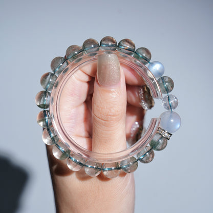 Bracelet｜"Moonlit Ocean Wish" Moonstone & Aquamarine for Healing & Wish Fulfillment