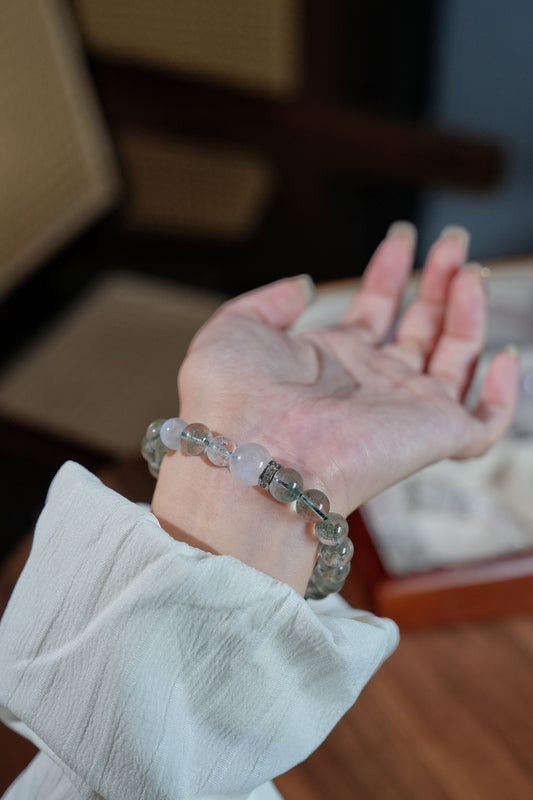 Bracelet｜"Moonlit Ocean Wish" Moonstone & Aquamarine for Healing & Wish Fulfillment