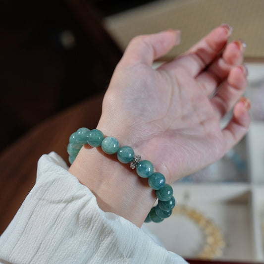 Bracelet｜"Green Waters Blue Mountains" Green-Blue Crystal for Purification & Intuition