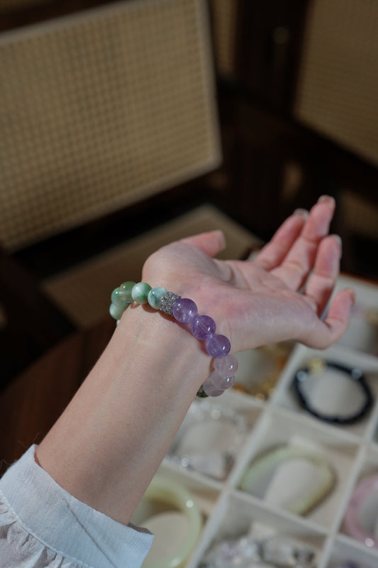 Bracelet｜"Perpetual Vitality" Fluorite & Green Aventurine for Growth & Balance