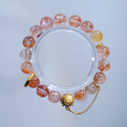 Bracelet｜"Blazing Sun Energy" Red Aventurine for Strength & Wish Realize