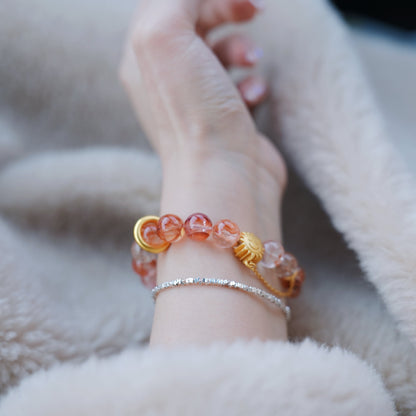 Bracelet｜"Blazing Sun Energy" Red Aventurine for Strength & Wish Realize