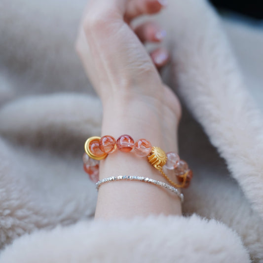 Bracelet｜"Blazing Sun Energy" Red Aventurine for Strength & Wish Realize