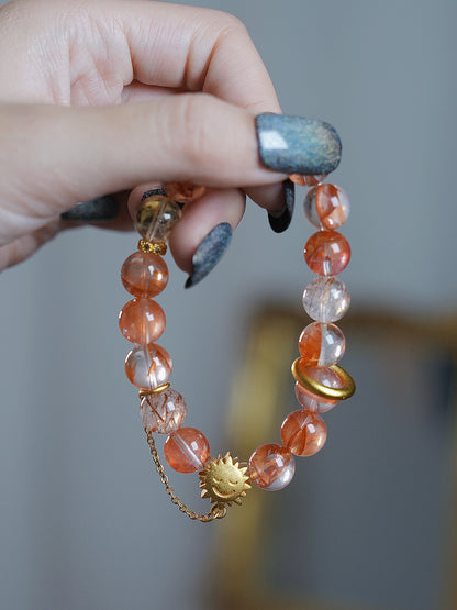 Bracelet｜"Blazing Sun Energy" Red Aventurine for Strength & Wish Realize