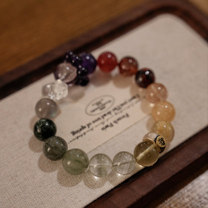 Harmonious 「Pig」 Zodiac Bracelet | Green & Pink Crystals for Relationships & Wealth