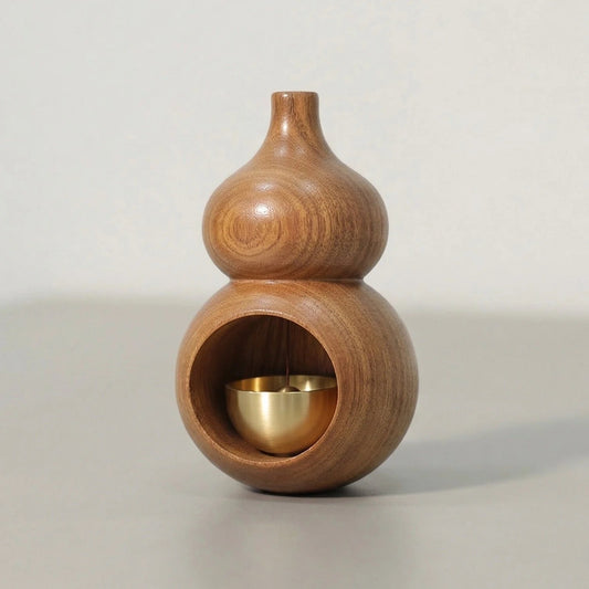 Gourd-Shaped Wood Door Chime | Feng Shui Hulu for Luck & Health