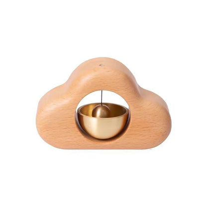 Cloud-Shaped Wood Door Chime | Auspicious Feng Shui Sound Cleanser