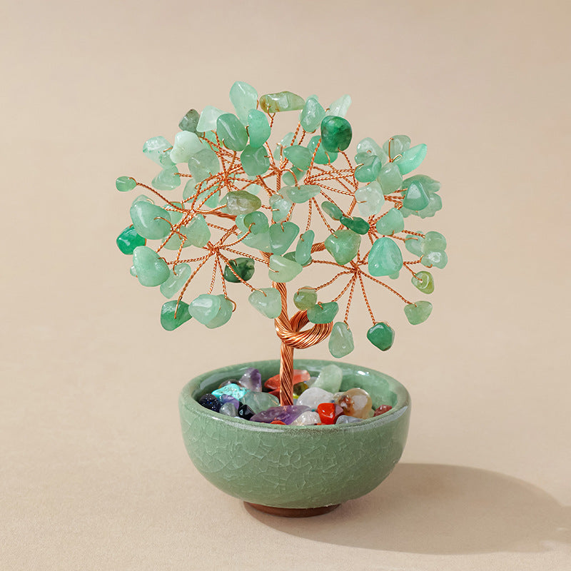 Aventurine Feng Shui Tree for Opportunity | Luck & Prosperity Crystal Tree