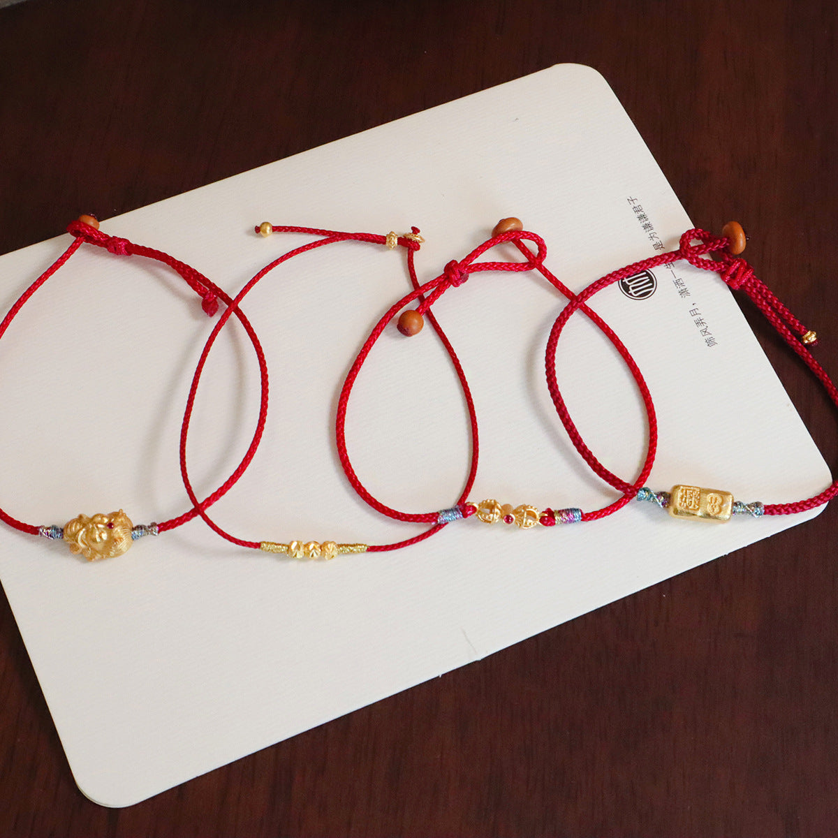 Red String Bracelet｜S925 Silver Gold Ingot Vajra Lucky Ball Dragon Design