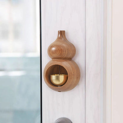 Gourd-Shaped Wood Door Chime | Feng Shui Hulu for Luck & Health