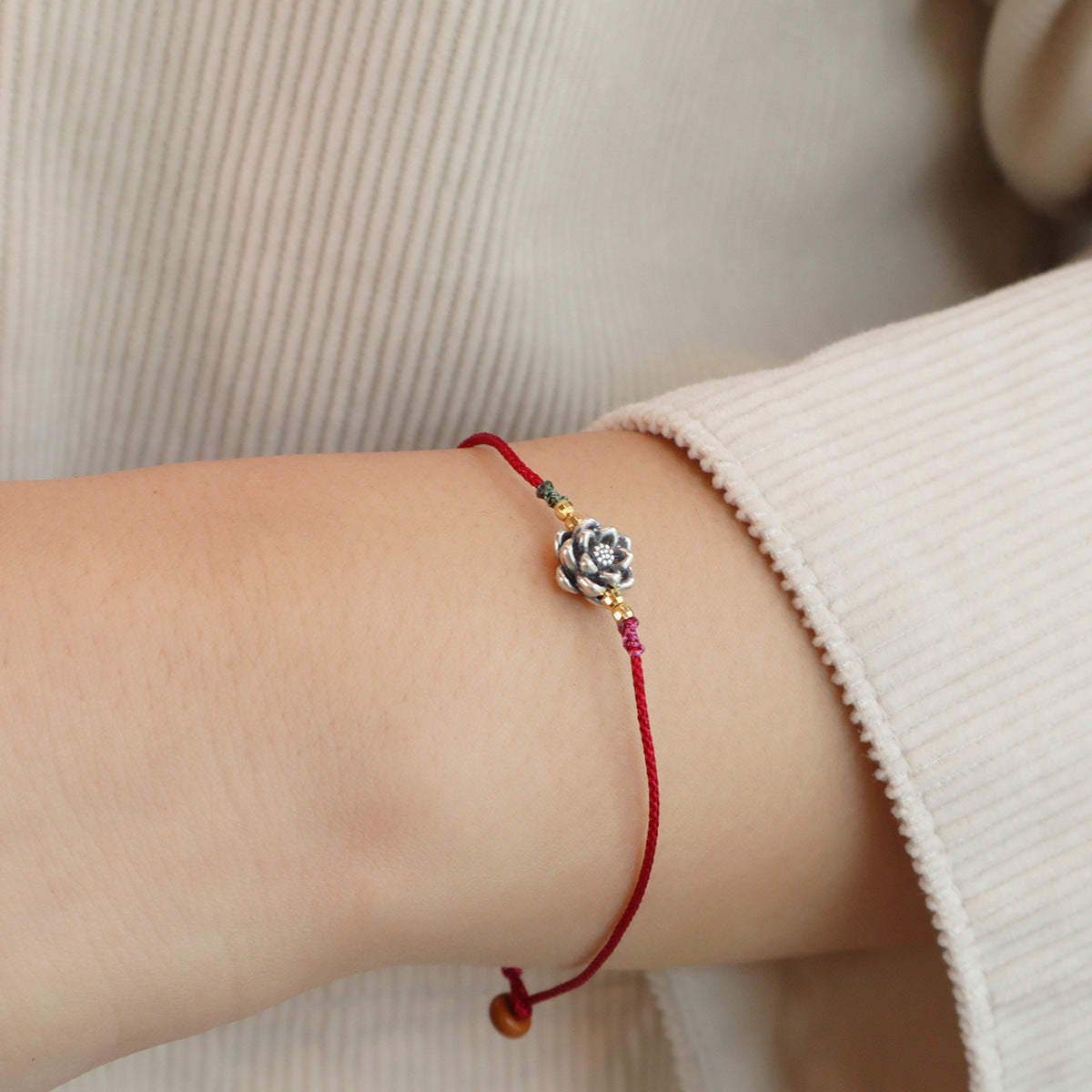 Red String Bracelet｜S925 Silver Pi Xiu Lucky Cat Lotus Ornaments