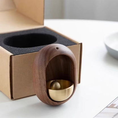 Oval Solid Wood Door Chime | Feng Shui Entryway Energy Tool