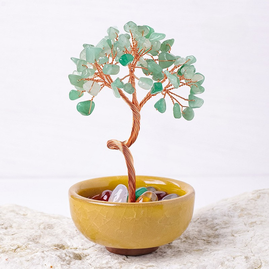 Aventurine Feng Shui Tree for Opportunity | Luck & Prosperity Crystal Tree
