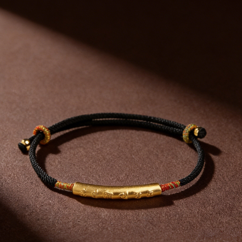 Red String Bracelet｜Tibetan Buddhist Handmade Mani Mantra Lucky Charm