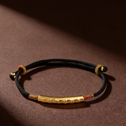 Red String Bracelet｜Tibetan Buddhist Handmade Mani Mantra Lucky Charm