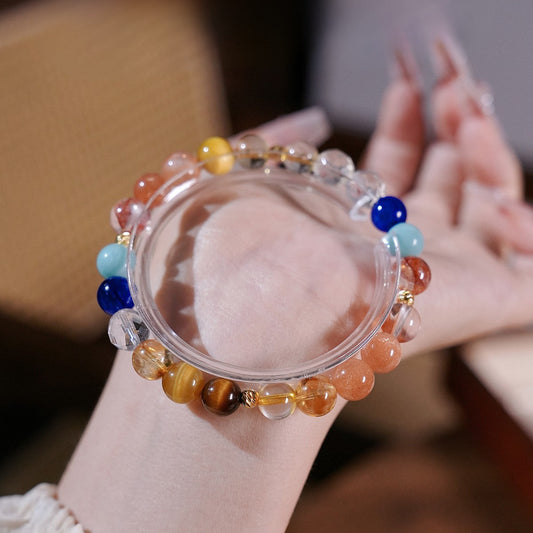 Bracelet｜"Roman Holiday" Sunstone & Tiger's Eye for Vitality & Confidence