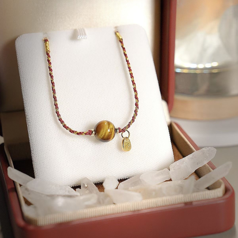 2026 Year of the Horse Red String Bracelet for「Dog」| Blessed “Fu” Charm