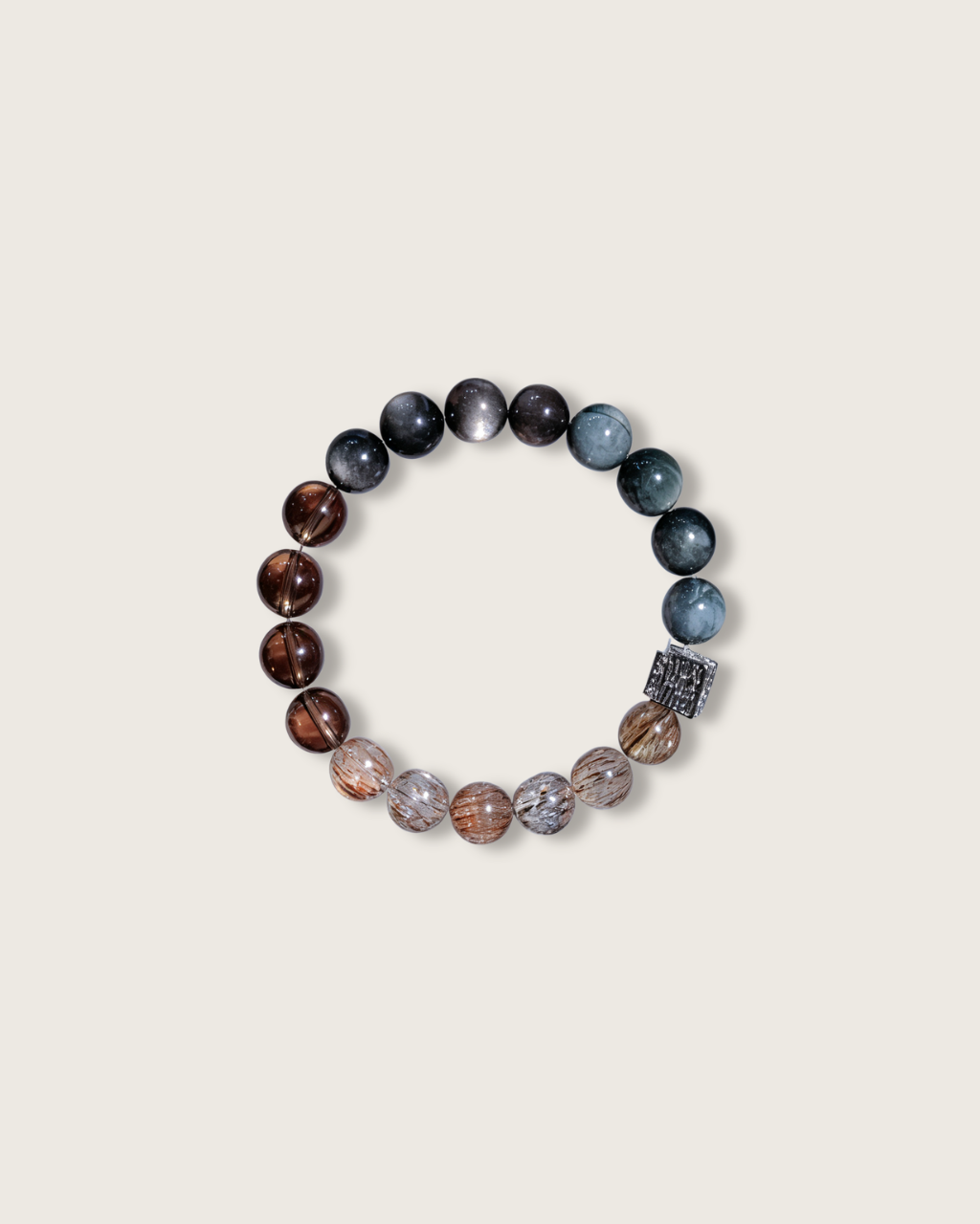 Flowing Vitality, Hawk's Eye & Super Seven Bracelet For Vitality