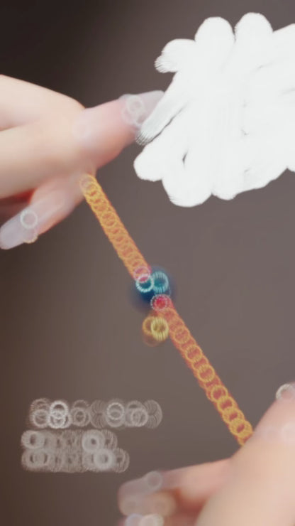 2026 Year of the Horse Red String Bracelet for「Monkey」| Blessed “Fu” Charm