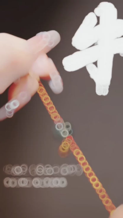 2026 Year of the Horse Red String Bracelet for「Ox」| Blessed “Fu” Charm